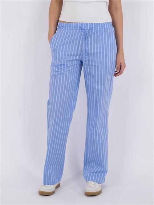 Se Neo Noir Sonar Double Stripe Pants Kvinde Light Blue Bukser Med Lige Ben Str 42 - hos Magasin ved Magasin