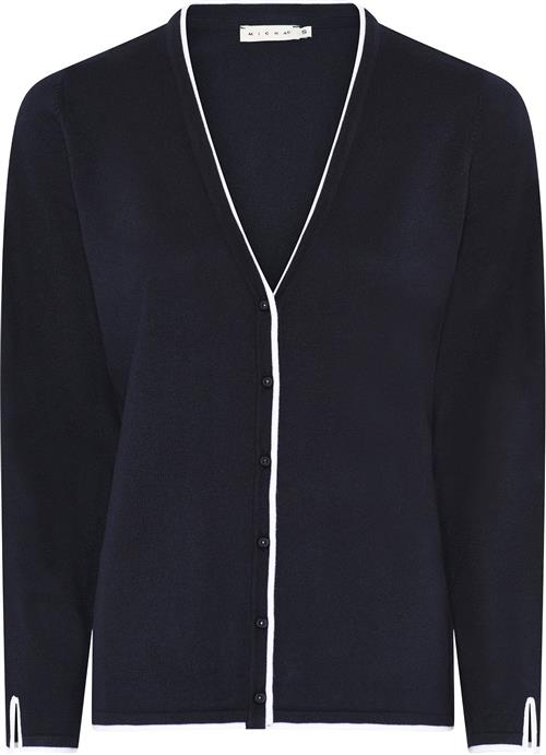 Micha BB Cardigan_ Bbviscoseknitw.Ed Kvinde Navy Cardigans Str XL - hos Magasin