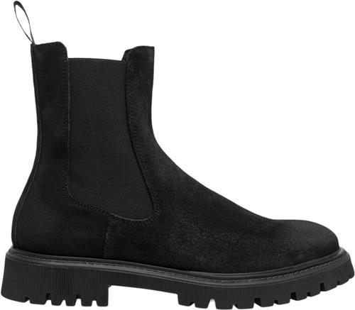 Les Deux Tatum Suede Chelsea Boot Mand Black Chelsea Boots Str 46 - hos Magasin