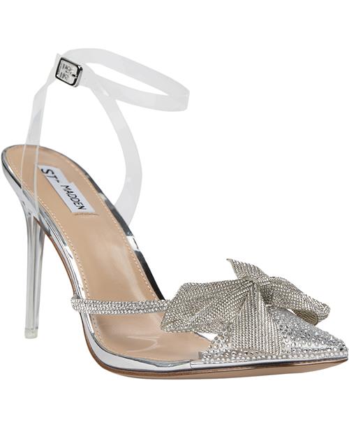 Steve Madden Virtuous Sandal Kvinde Clear Højhælede Sandaler Str 43 - hos Magasin