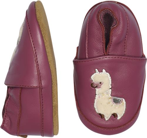 Se Melton Llama Leather Slippers Red Violet Hjemmesko Str 20/21 - Læder hos Magasin ved Magasin