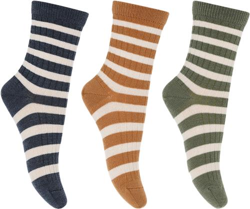 mpKids Elis Socks 3-pack Str 25/28 - Meerkat Strømper Uld hos Magasin