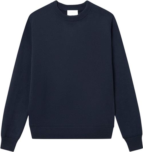 Les Deux Gary Cotton Knit 2.0 Mand Dark Navy Sweaters Str M - hos Magasin