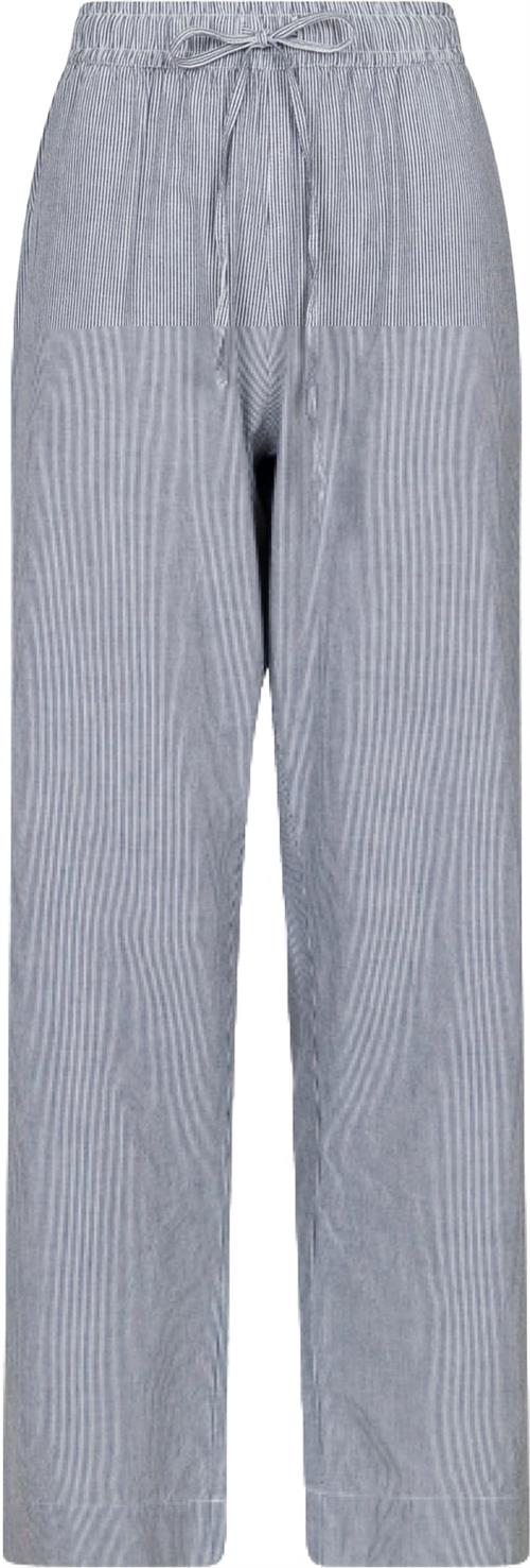 Neo Noir Sonar Mini Stripe Pants Kvinde Dark Navy Bukser Med Brede Ben Str 40 - hos Magasin