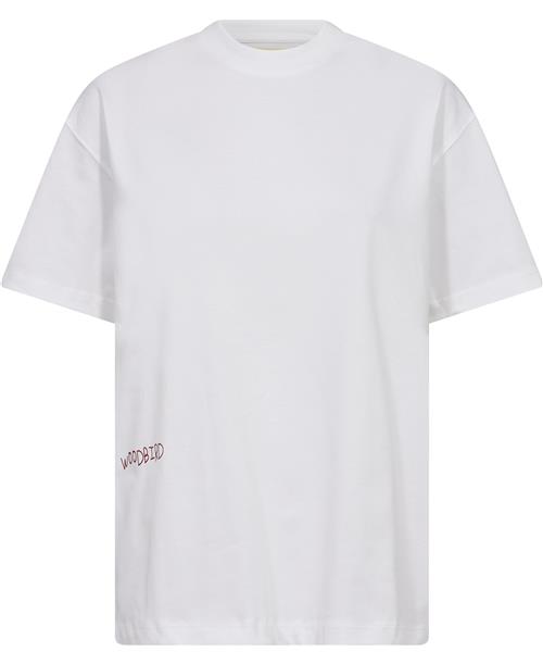 Se Woodbird Wbbalo Vase Tee Mand White-red Kortærmede T-shirts Casual Fit Str XS - Bomuld hos Magasin ved Magasin