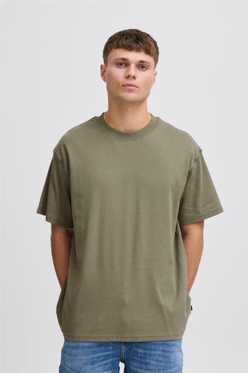 !Solid Sddanton SS Tee Mand Deep Lichen Green Kortærmede T-shirts Str S - hos Magasin