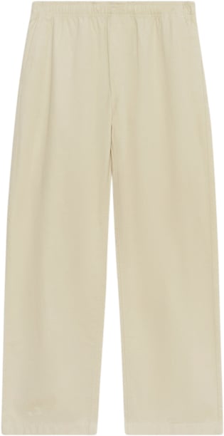 Wood Wood Lee Washed Twill Trousers Mand Oyster Casual Bukser Str XL - hos Magasin