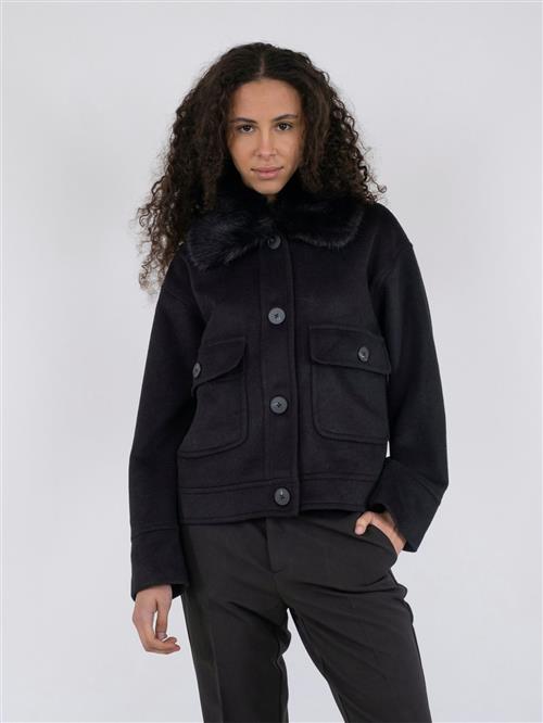 Neo Noir Pitti Wool Jacket Kvinde Black Overgangsjakker Str 40 - Uld hos Magasin