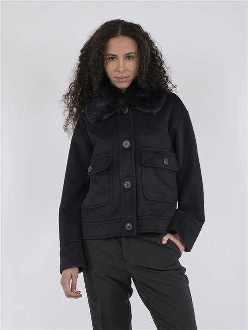 Neo Noir Pitti Wool Jacket Kvinde Black Overgangsjakker Str 42 - Uld hos Magasin