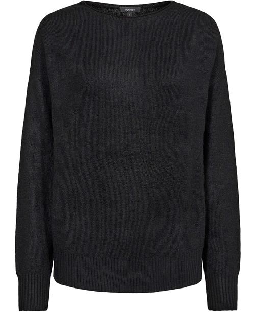 Montego Khairy O-N Uni Kvinde Black Sweaters Str 44 - hos Magasin