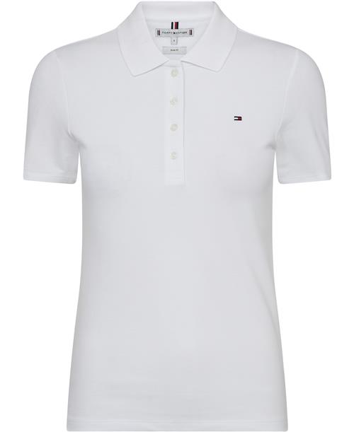 Tommy Hilfiger 1985 Slim Pique Polo SS Kvinde Ycf Kortærmede T-shirts Str S - hos Magasin