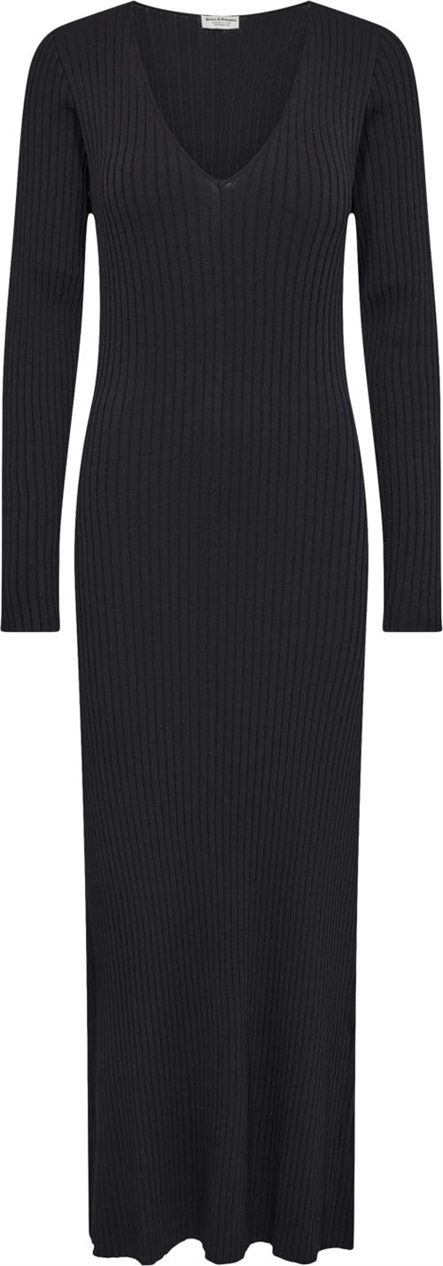 Bruun & Stengade BS Alexandra Regular Fit Dress Kvinde Black Maxi Kjoler Str S - hos Magasin