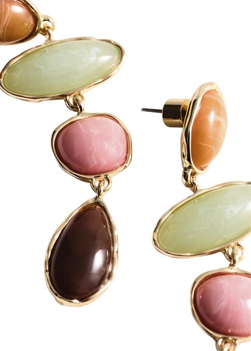 MANGO Stone Pendant Earrings U - Ørestikker hos Magasin