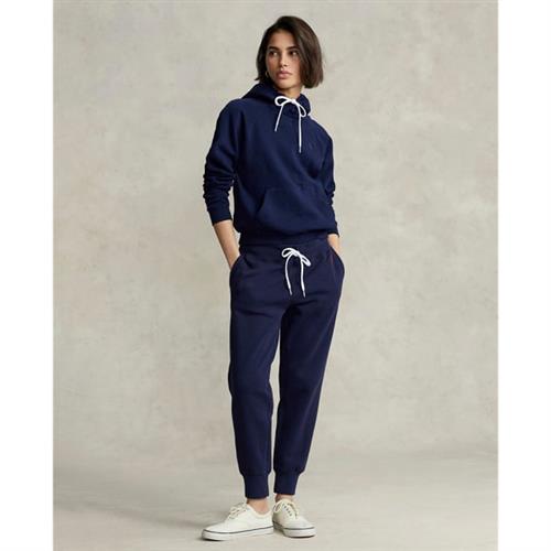 Se Polo Ralph Lauren Fleece Pullover Hoodie Kvinde Blå Hættetrøjer Str XS - hos Magasin ved Magasin