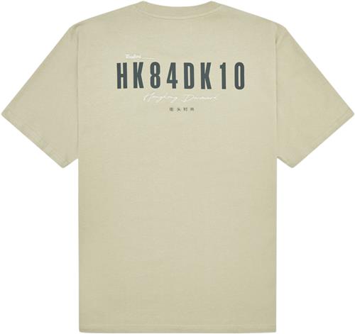 Woodbird Wbbaine 8410 Tee Mand Stone Kortærmede T-shirts Str M - hos Magasin