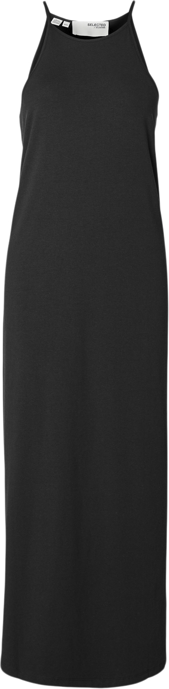 Selected Femme Slfanola SL Ankle Dress Kvinde Sort Maxi Kjoler Str L - hos Magasin