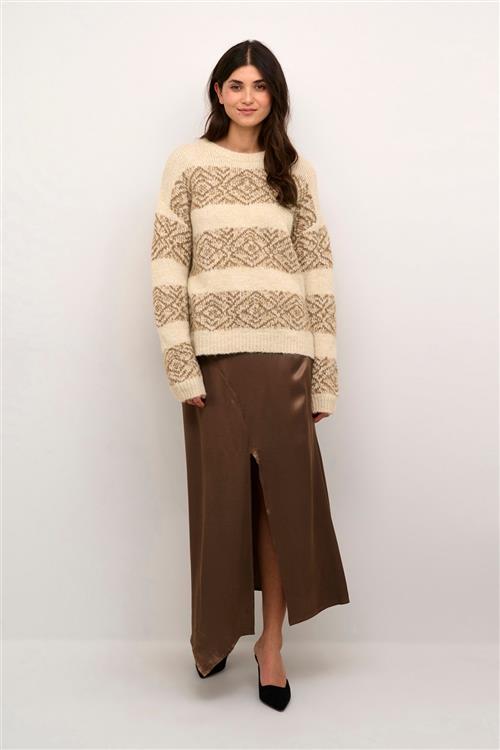 Se Culture Cuiona Brava Pullover Kvinde Whitecap Melange Sweaters Str S - hos Magasin ved Magasin