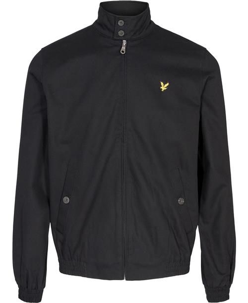 Lyle and Scott Harrington Jacket Mand Jet Black Overgangsjakker Str S - Bomuld hos Magasin