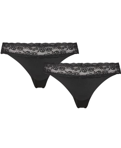 MAGASIN-DU-NORD-COLLECTION MAGASINDUNORDCOLLECTION Maise 4 Lace String 2pack Briefs Str XS Polyester