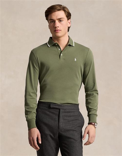 Polo Ralph Lauren 50/1 Interlocklsl-psh Mand Garden Trail Langærmede Poloer Str XL - hos Magasin