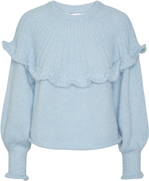 Se Pieces Pcrikka LS Oneck Knit BC Kvinde Angel Falls Sweaters Str S - hos Magasin ved Magasin