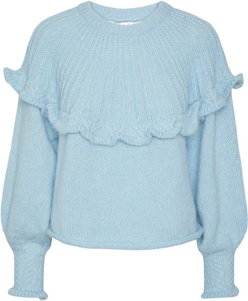 Se Pieces Pcrikka LS Oneck Knit BC Kvinde Angel Falls Sweaters Str M - hos Magasin ved Magasin