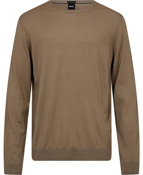 Se BOSS Lenop Mand Open Beige Sweaters Str XL - hos Magasin ved Magasin