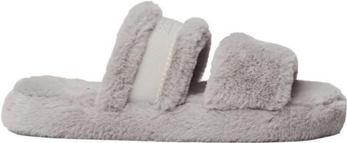 Se Tommy Hilfiger Hilfiger FUR Basics Slipper Kvinde Grey Whisper Hjemmesko Str 41/42 - hos Magasin ved Magasin