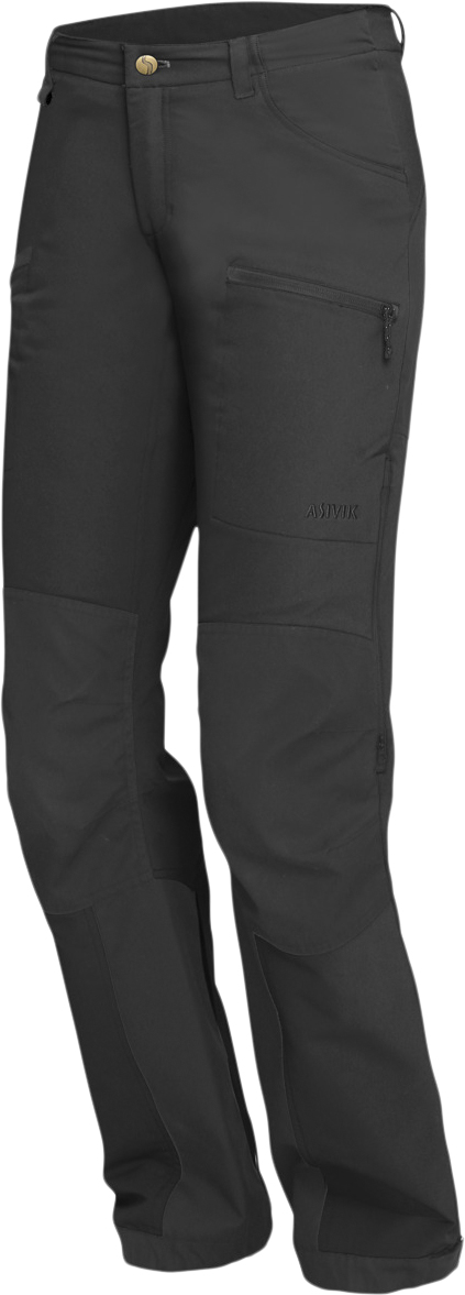 Se Asivik Asivik Adventure Pants, Dame Kvinde Sort Bukser Med Lige Ben Str 46 - hos Magasin ved Magasin