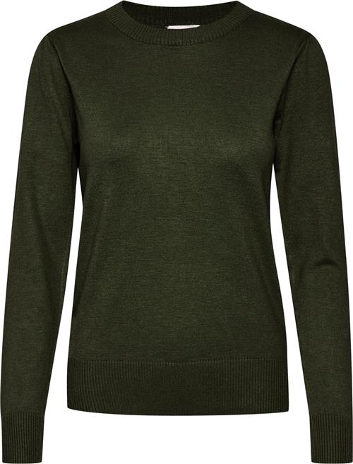 Se Saint Tropez Milasz Pullover Kvinde Army Green Melange Sweaters Regular Fit Str M - hos Magasin ved Magasin