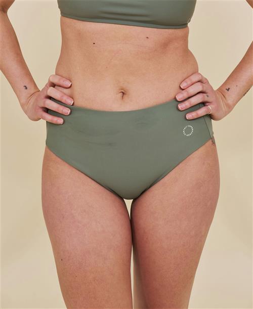 Cartel Copenhagen Ubud Højtaljet Bikini Underdel Army Bikiniunderdele Str XL - Nylon hos Magasin