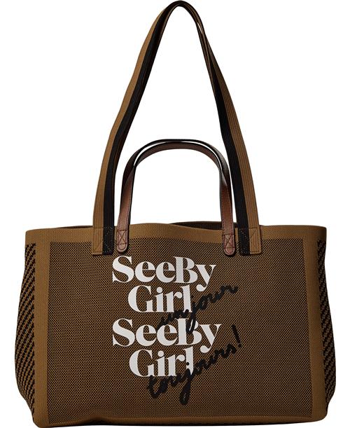 See by Chloé SEE BY BYE Tote Bags, Olive, Single Size ONE SIZE - Skuldertasker hos Magasin