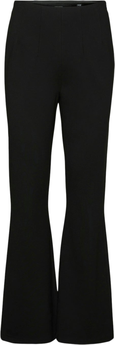 Se Vero Moda Vmaugusta HR Slim Flared Pant Kvinde Black Flare Bukser Str "L/""32" - hos Magasin ved Magasin