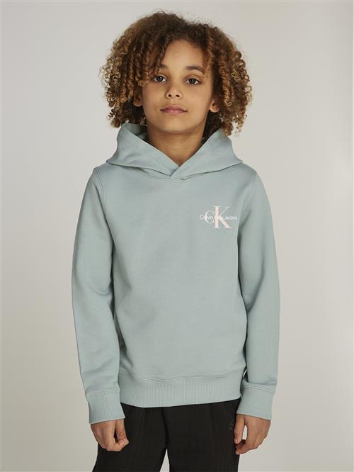 Se Calvin Klein Small Monogram Hoodie Str 10 - Jadeite Sweatshirts hos Magasin ved Magasin