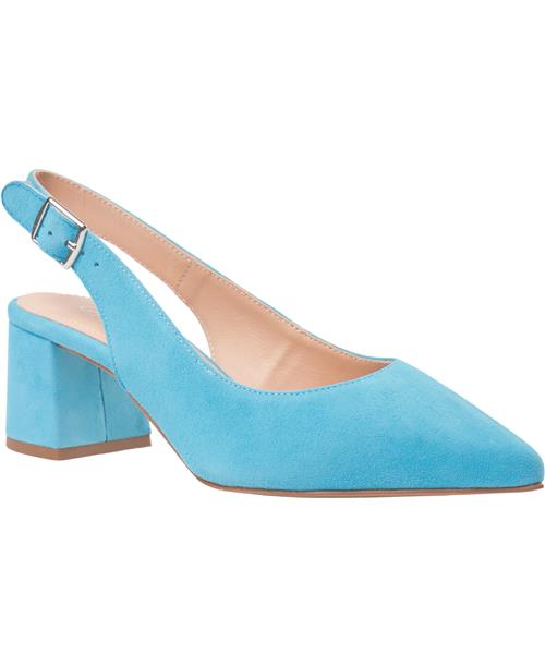 Gardenia Cupiter Goat Suede Kvinde Blue Pumps & Stiletter Str 40 - Læder hos Magasin