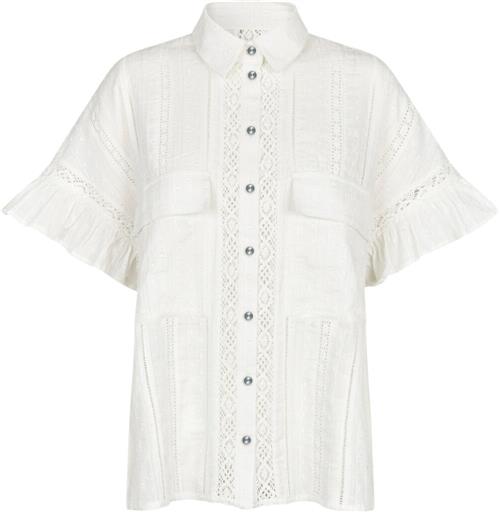 Se Cras Barberacras Shirt Kvinde White Kortærmede Skjorter Str 40 - hos Magasin ved Magasin