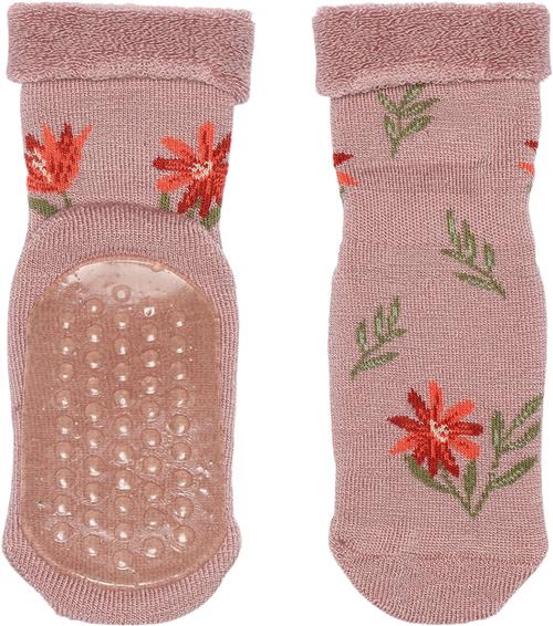 mpKids Jasmine Socks Anti-slip Str 22/24 - Wood Rose Strømper Uld hos Magasin