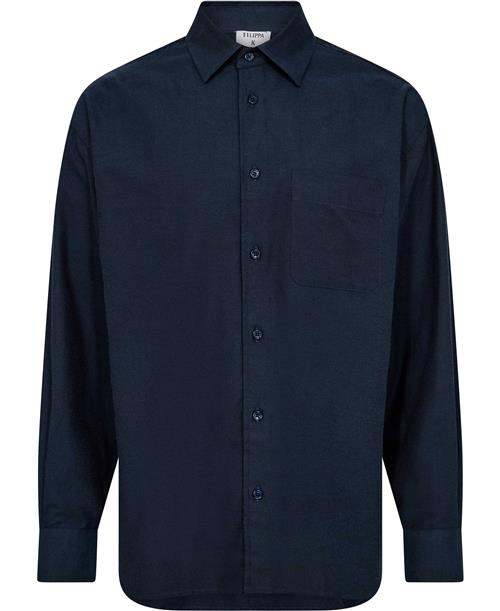 Filippa K Relaxed Cotton Shirt Mand Dawn Blue Langærmede Skjorter Str 46 - hos Magasin