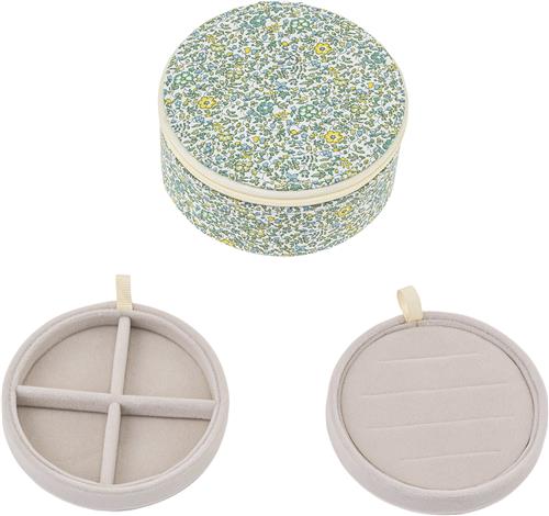 Bon Dep Jewelry box Round mw Liberty Katie and Millie Green ONE SIZE - Smykkeopbevaring hos Magasin