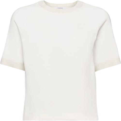 Esprit ss Raglan Sweat Kvinde Off White 4 Kortærmet Strik Str S - hos Magasin