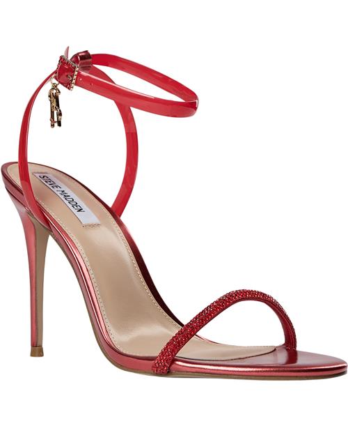 Steve Madden Balia Sandal Kvinde Red Højhælede Sandaler Str 44 - hos Magasin