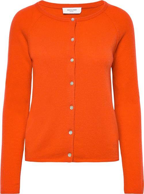 Rosemunde Wool & Cashmere Cardigan Kvinde Cherry Tomato Cardigans Str XS Cashmere - hos Magasin