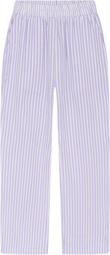 Grunt Tenna Striped Pant Str M/12Y - Purple Bukser hos Magasin