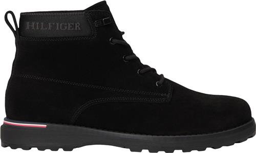 Tommy Hilfiger Corporate Outdoor Suede Boot Mand Black Snørestøvler Str 40 - hos Magasin