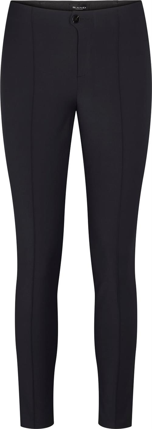 Se Sand 0624 Arella Kvinde Sort Bukser Med Smalle Ben Skinny Fit Str 44 - hos Magasin ved Magasin