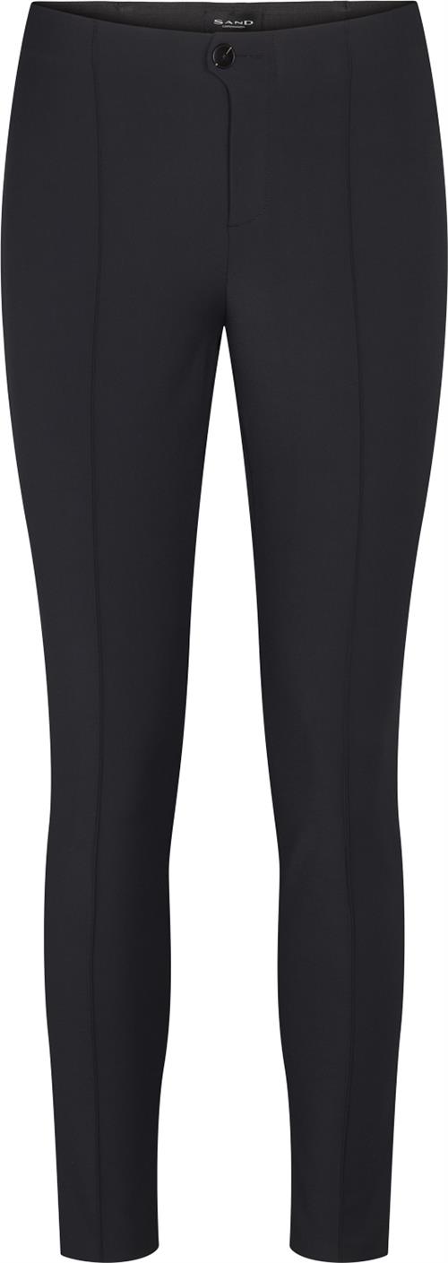 Se Sand 0624 Arella Kvinde Sort Bukser Med Smalle Ben Skinny Fit Str 34 - hos Magasin ved Magasin