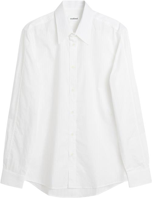 Soulland Rado Shirt Kvinde White Stripe Skjorter Str S/M - Bomuld hos Magasin