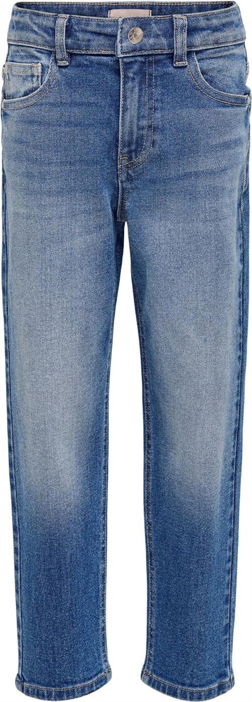 Se ONLY Koncalla MOM FIT DNM Azg159 Noos Kvinde Blå Straight Jeans Str 152 - hos Magasin ved Magasin