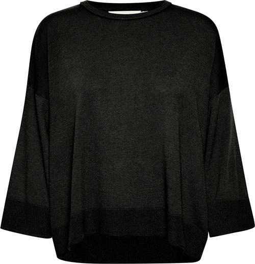 InWear Ilzeiw Pullover Kvinde Black Sweaters Casual Fit Str L - hos Magasin