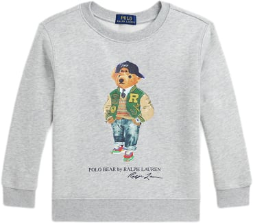 Se Polo Ralph Lauren Graphic Fleecelscnm4-kn-sws Str 5 / 5 år - Fa24 Bear Andover Heather Bluser hos Magasin ved Magasin